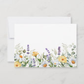 Cartes RSVP de Mariage Chamomile & Eucalyptus (Dos)