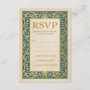 Cartes RSVP de mariage   Collection de jardins écl