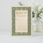 Cartes RSVP de mariage | Collection de jardins écl (Debout devant)