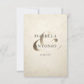 Cartes RSVP de mariage | Collection Ivy de Champag (Dos)