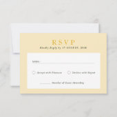 Cartes RSVP de mariage coloré joyeux (Dos)