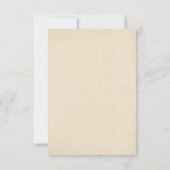 Cartes RSVP de mariage de cerfs rustiques (Dos)