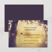 Cartes RSVP de mariage de l'arbre cardiaque (Devant / Derrière)