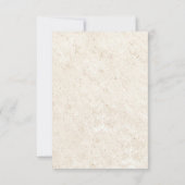 Cartes rsvp de mariage de plage (Dos)