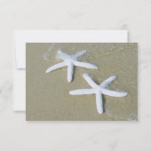 Cartes RSVP de Mariage de Plage Starfish (Dos)