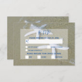 Cartes RSVP de Mariage de Plage Starfish (Devant / Derrière)