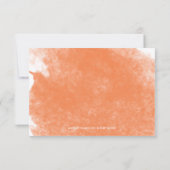 CARTES RSVP DE MARIAGE D'EAU ORANGE CHIC (Dos)