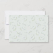 Cartes RSVP de mariage des Feuilles de l'Eucalyptu (Dos)