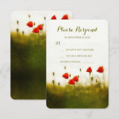 Cartes rsvp de mariage d'été (Devant / Derrière)