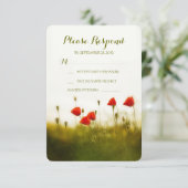 Cartes rsvp de mariage d'été (Debout devant)