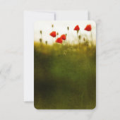 Cartes rsvp de mariage d'été (Dos)