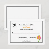 Cartes RSVP de mariage d'Halloween (Devant / Derrière)