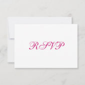 Cartes RSVP de Mariage du Coeur Floral moderne (Dos)