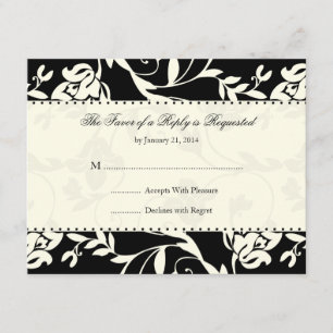 Cartes RSVP de mariage élégantes