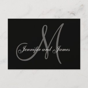 Cartes RSVP de mariage élégantes pour les invitati