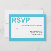 Cartes RSVP de mariage et d'esperie cardiaque mode (Devant)