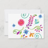 Cartes RSVP de mariage fêtes mexicaines (Dos)