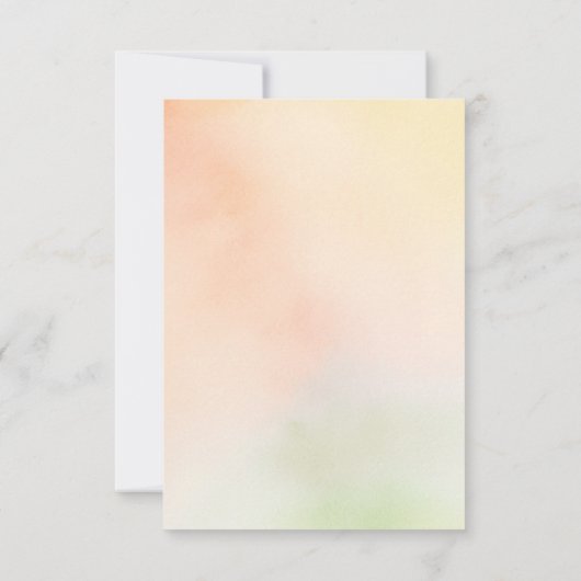 Cartes RSVP de mariage Fleur sauvage colorées (Dos)