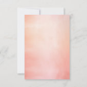 Cartes RSVP de mariage floral léger (Dos)