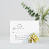 Cartes RSVP de mariage floral lys calla aquarelle (Debout devant)