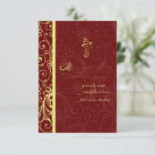 Cartes RSVP de mariage Ganapati (Debout devant)