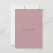Cartes RSVP de mariage Marine Simple Clean Minimal (Dos)