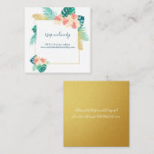 Cartes RSVP de mariage pour hibiscus hawaïens (Devant / Derrière)
