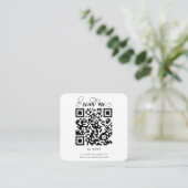 Cartes RSVP de mariage QR Code RSVP RSVP (Debout devant)
