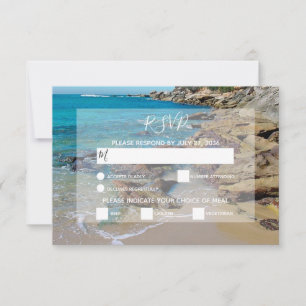 Cartes RSVP de mariage Rocky Beach