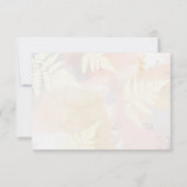 Cartes RSVP de mariage rose vif (Dos)