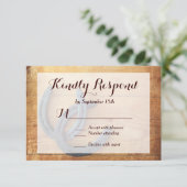 Cartes RSVP de Mariage Rustic Country (Debout devant)