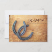 Cartes RSVP de Mariage Rustic Country (Dos)