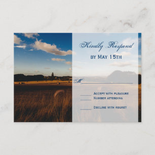 Cartes RSVP de Mariage Rustic Farm Hay Bales