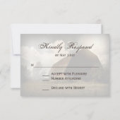 Cartes RSVP de Mariage Rustique (Dos)