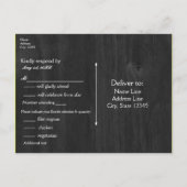 Cartes RSVP de Mariage Rustique (Dos)