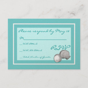 Cartes RSVP de mariage Sea Shell