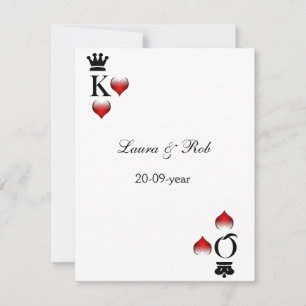 Cartes rsvp de mariage Vegas