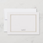 Cartes RSVP de Paon (Dos)