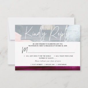 Cartes RSVP de PixDezines avec repas, Art Moderne,