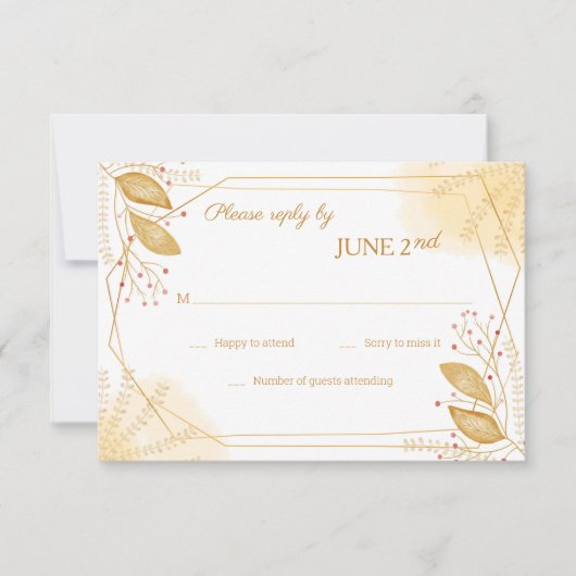 Cartes RSVP de remise sucrée (Devant)