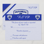 Cartes RSVP des ambulanciers (Devant / Derrière)