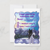 Cartes RSVP du centre Husky Party (Dos)