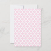 Cartes RSVP du Parti de Mariage Motif rose marocai (Dos)