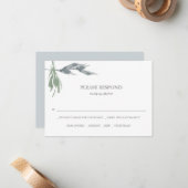 Cartes RSVP éco-vertes (Devant/Arrière en situation)