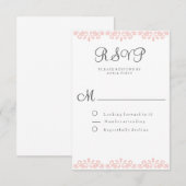 Cartes RSVP élégantes et romantiques en dentelle (Devant / Derrière)