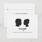 Cartes RSVP en deux silhouettes (Devant / Derrière)