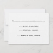 Cartes RSVP en deux silhouettes (Dos)