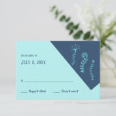 Cartes RSVP en forme de méduse (Debout devant)