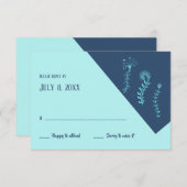 Cartes RSVP en forme de méduse (Devant / Derrière)