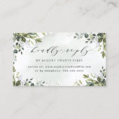 Cartes RSVP en ligne Dusty Blue Greenery Mariage (Devant)